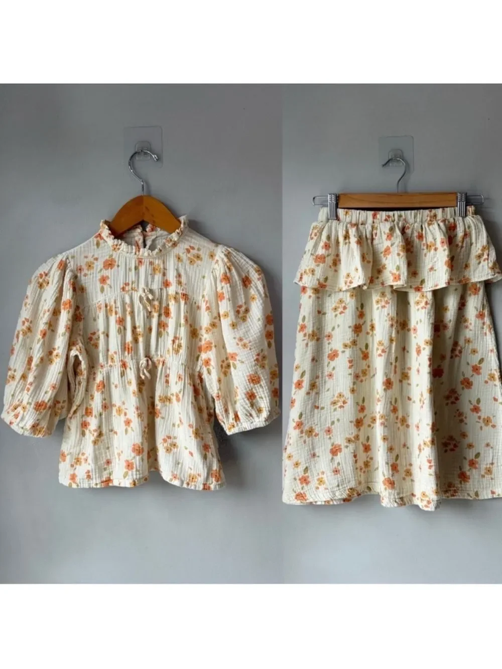 The New Society Floral 2 Piece Set Girls 14